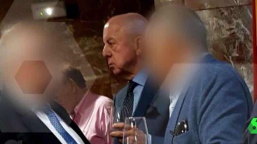 El expolicía franquista, en una fiesta de la Policía.