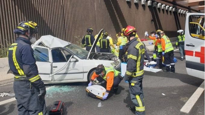 El siniestro ha tenido lugar sobre las 16h en el km 48,600 exterior de la M-40.