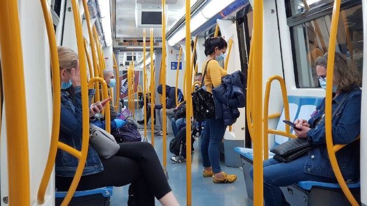 Vagón del metro de Madrid