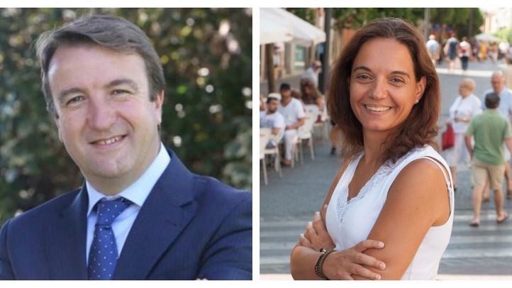 Jesús Moreno, alcalde de Tres Cantos, y Sara Hernández, alcaldesa de Getafe.