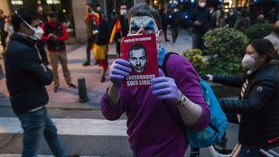 Protestas en la calle Núñez de Balboa.