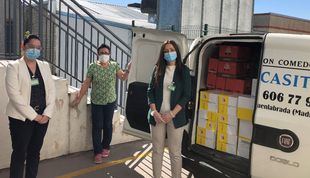 Mercadona dona a la ‘La Casita’ de Fuenlabrada casi 1.000 kilos de alimentos de primera necesidad