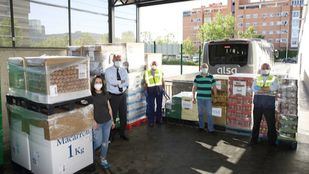 Los empleados de Alsa donan 7.000 kilos de alimentos al Banco de Alimentos de Madrid