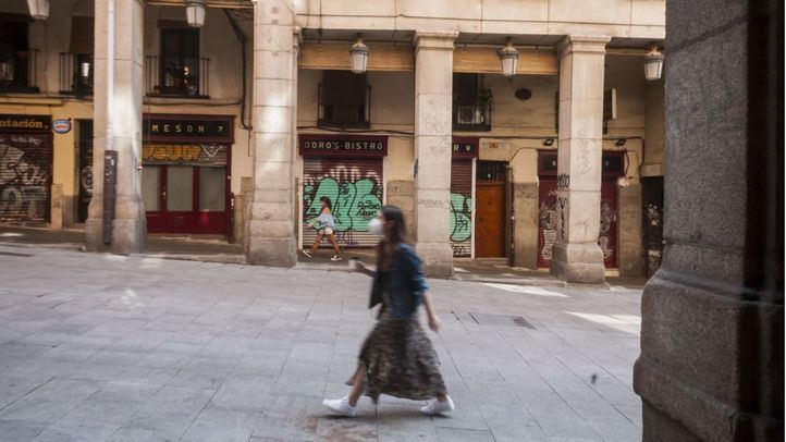 Locales cerrados en el centro de la capital