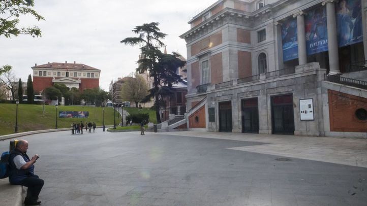 El Museo del Prado, cerrado por la pandemia del coronavirus.