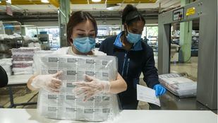 La ONCE comienza a imprimir los primeros cupones tras el confinamiento