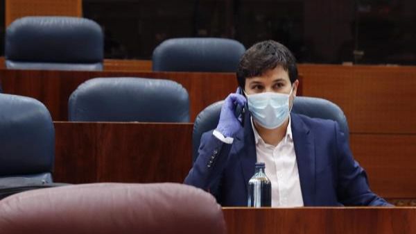 Pablo Gómez Perpinyà en la Asamblea de Madrid