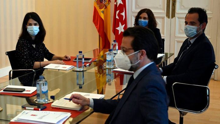 El Gobierno de la Comunidad de Madrid se reúne con Unidas Podemos para dialogar sobre la reconstrucción