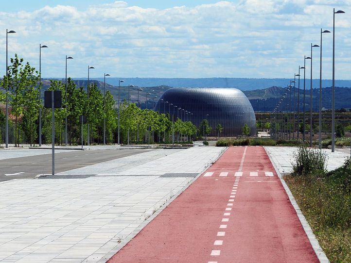La Ciudad de la Justicia, vista desde Valdebebas.