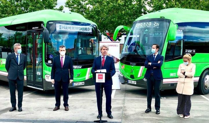 El consejero de Transportes, Ángel Garrido, en la entrega del certficado Aenor al Grupo Avanza.