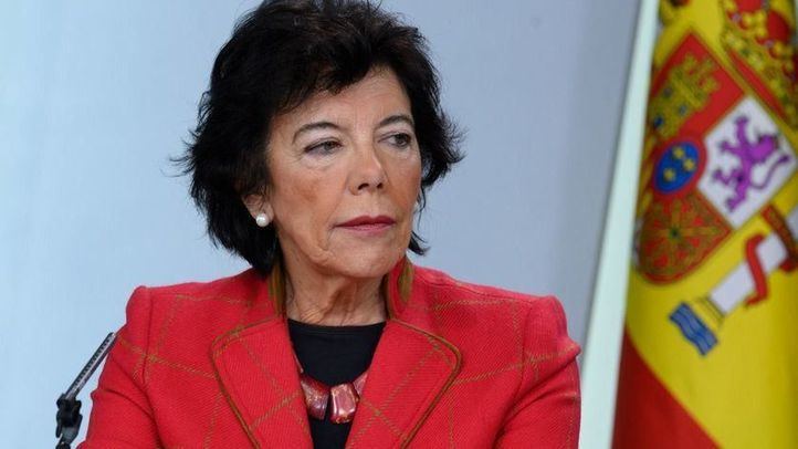 La ministra de Educación y Formación Profesional, Isabel Celaá.