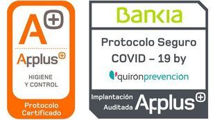 Bankia, primera entidad financiera en obtener la certificación de protocolo seguro Covid-19