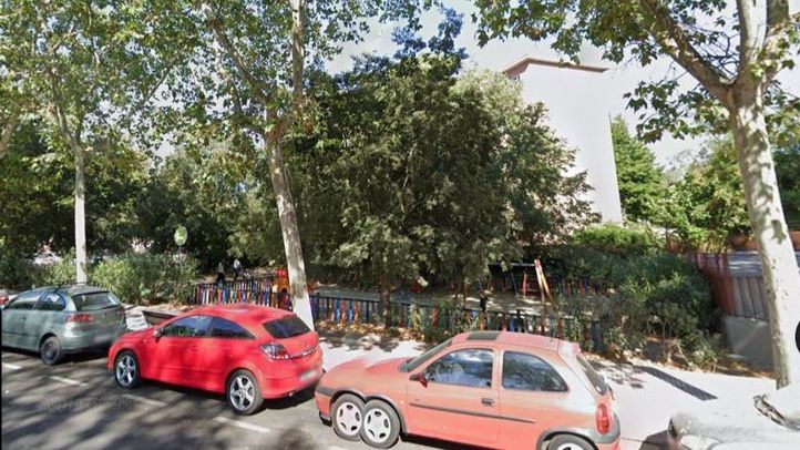 Parque en el que se produjo el intento de violación, en San Blas