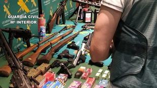 Intervenidas más de 60 armas de fuego de una red de tráfico para el crimen organizado