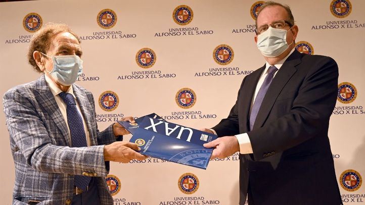 El presidente de la Universidad Alfonso X el Sabio, Jesús Núñez, y el presidente de la Fundación Excelentia, Javier Martí.