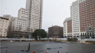 Eliminado de la reforma de Plaza España el paso de peatones diagonal