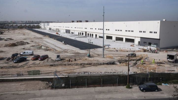 Construcción de la plataforma logística de Villaverde.