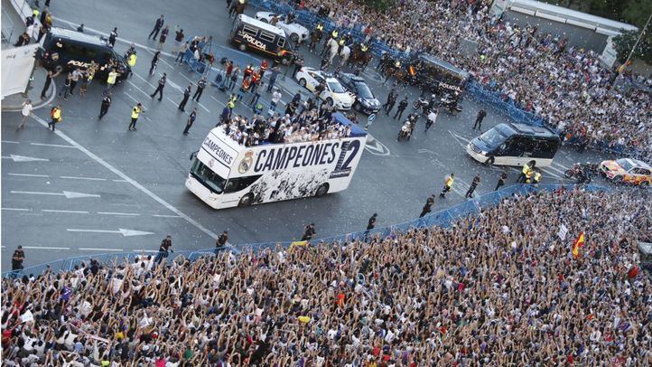 Celebración del Real Madrid en una imagen de archivo