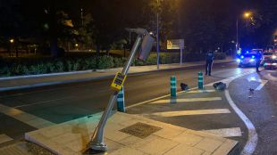 Accidente de moto en Arganzuela.