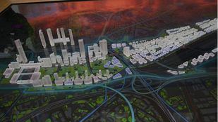 Las obras del Parque Central de Madrid Nuevo Norte, a principios de 2021