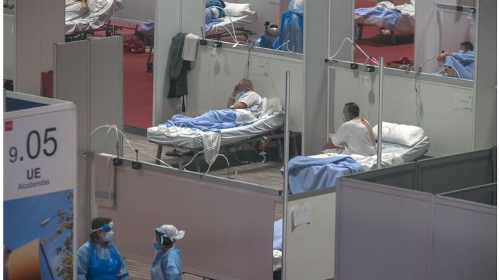 Hospital de Ifema durante el periodo más duro de la epidemia