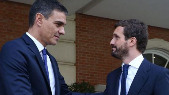 Pedro Sánchez y Pablo Casado.