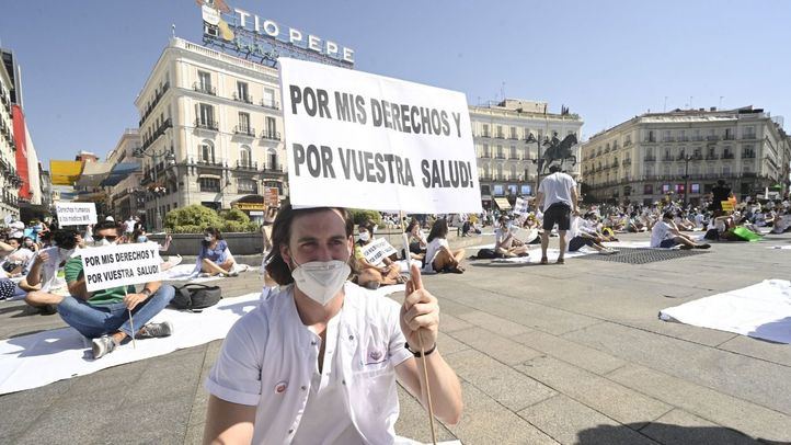 Jornada de huelga MIR en Sol.