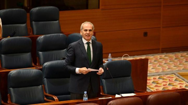 Ruiz Escudero en una intervención en la Asamblea de Madrid.