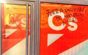 La sede de Ciudadanos en Leganés amanece vandalizada de nuevo: 'Fuera fascistas de nuestros barrios'