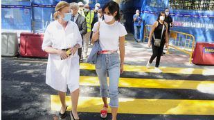 Un paso de peatones en Joaquín Costa mejora el tránsito durante las obras