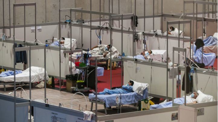 Hospital de Ifema en los peores momentos de la pandemia