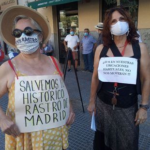 Sexto domingo de concentración de comerciantes de El Rastro