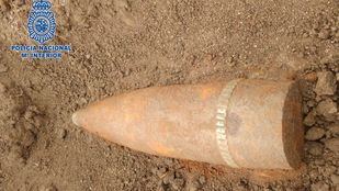 Localizado en Leganés un proyectil de la Guerra Civil sin detonar