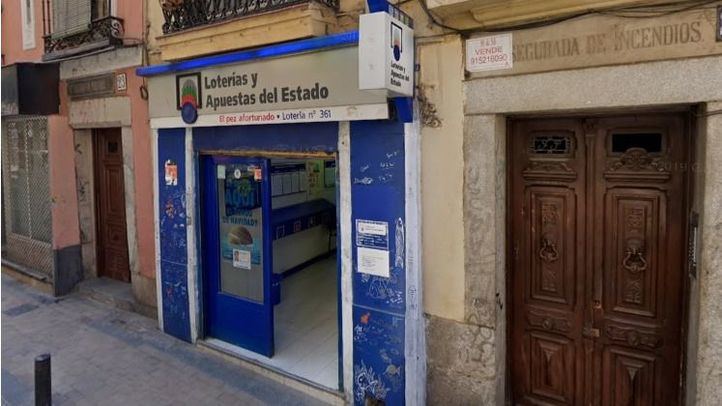 Administración de la calle Pez, donde fue validado el boleto