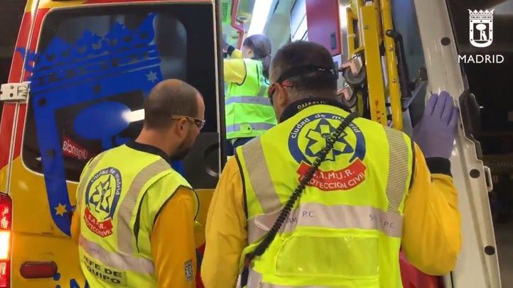 Conductor herido en un accidente con cuatro coches implicados en la M-40