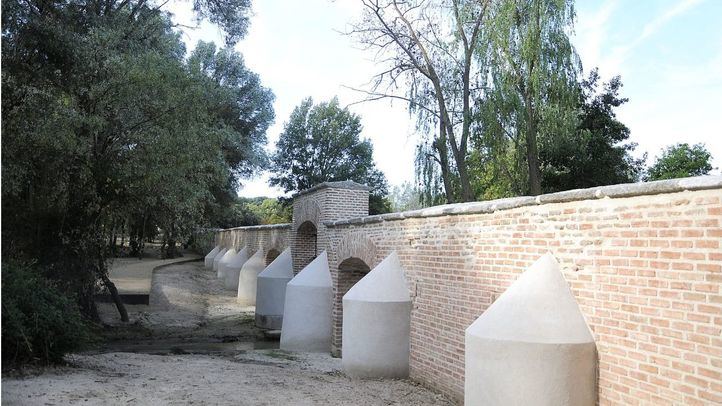 Parte del muro histórico que ha sido restaurado.