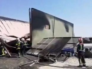 Incendio sin heridos en un silo de Arganda