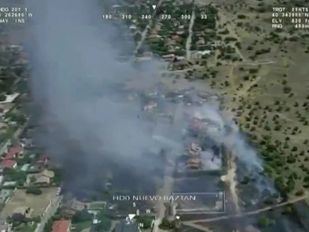 Los investigadores no descartan que el incendio en Eurovillas fuera provocado por okupas