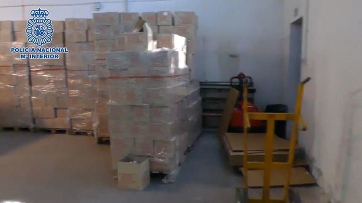Los detenidos robaron un total de 40 palés con material sanitario