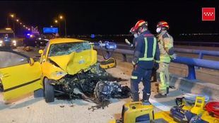 Fallece un conductor en la M-50 tras verse implicado en dos colisiones