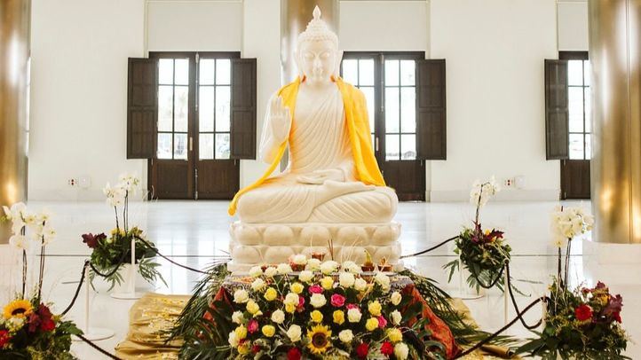 La escultura del Buda, de Mahar Karuna Buddha, llegará a Cáceres este sábado.