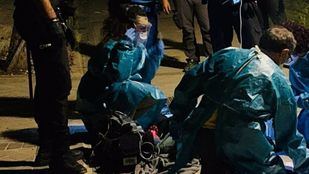 La Policía consiguió agarrar al hombre antes de que se tirase por una ventana