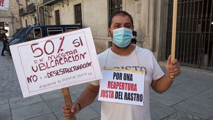 Comerciantes del Rastro frenan sus concentraciones durante dos semanas ante la evolución de la Covid-19