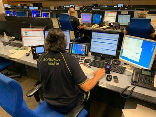 Bomberos de Madrid realizan 135 intervenciones esta mañana ocasionados por el fuerte viento