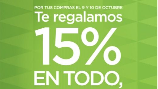 El Corte Inglés regala el 15% de todas las compras realizadas durante los próximos dos días