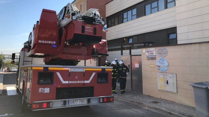 Incendio en un colegio de Pozuelo