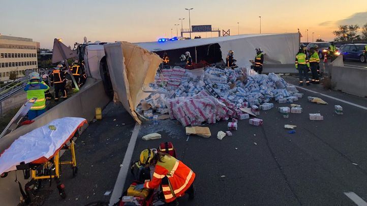 Estado del camión tras el accidente