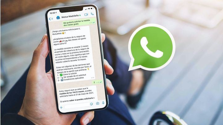 Mutua Madrileña lanza un servicio de atención al cliente por WhatsApp.