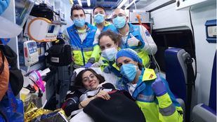 Da a luz una mujer de 39 años en medio de la A6 en Torrelodones