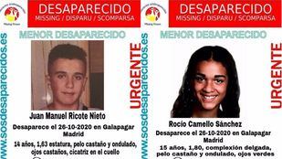 Desaparecidos desde el lunes dos menores de 14 y 15 años en Galapagar